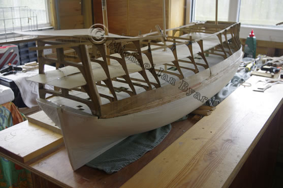Model-starboard view